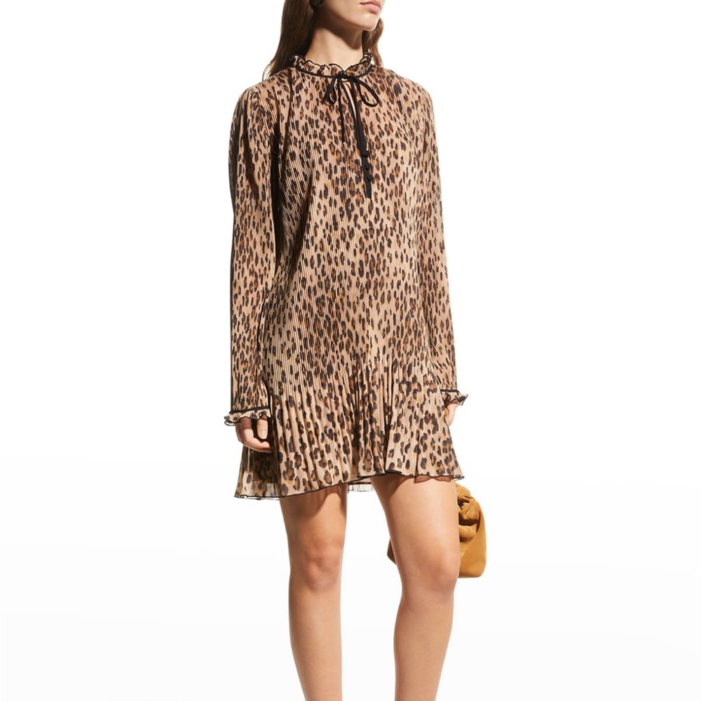 Veronica beard LUVIE LEOPARD DRESS size2 NWT
